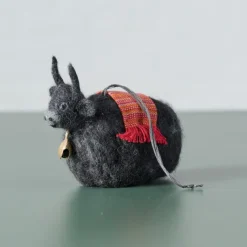 Felted Wool Yak Ornament