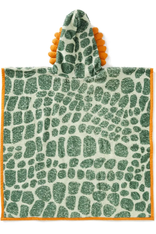 FIERCE CREATURE TOWEL green/orange, one size