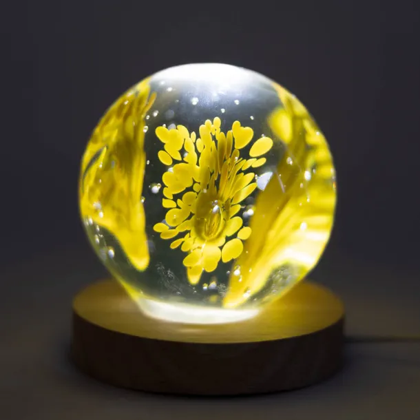 Fiery Glass Paperweight