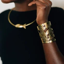 Floral Cuff Bracelet