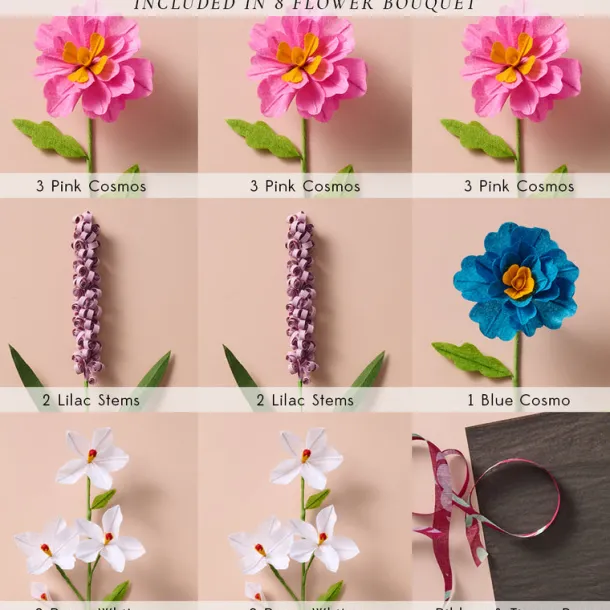 8 Flower Bouquet Kit