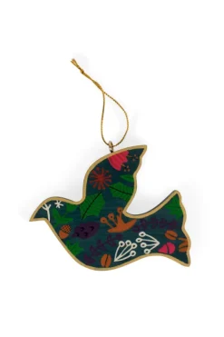 Flowered Dove Ornament