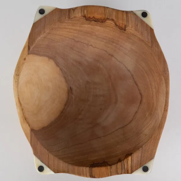 Four Corners Olive Wood Serving Bowl