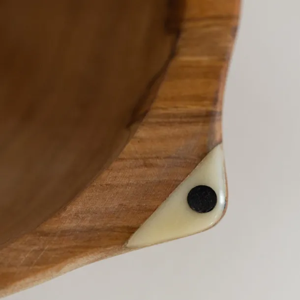 Four Corners Olive Wood Serving Bowl