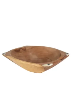 Four Corners Olive Wood Serving Bowl