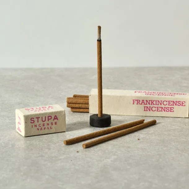Frankincense Incense Sticks & Holder - Set of 15