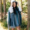 Frozen Pines Hooded Poncho