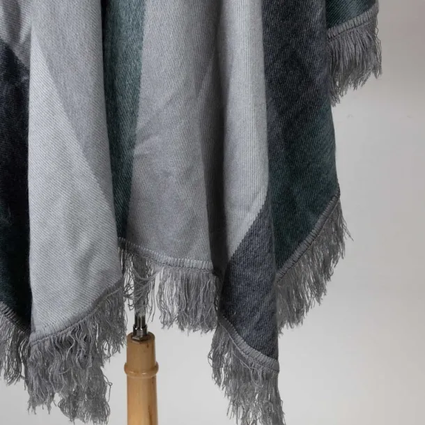 Frozen Pines Hooded Poncho