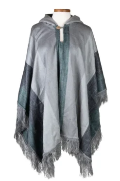 Frozen Pines Hooded Poncho