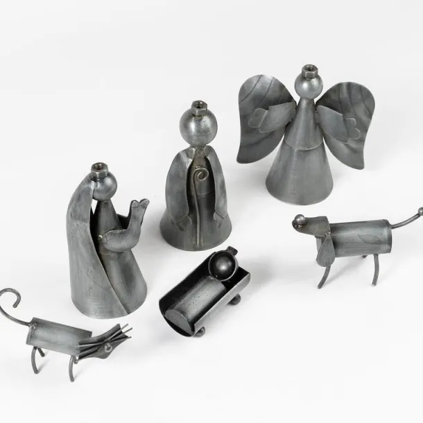 Funky Cat And Dog Nativity