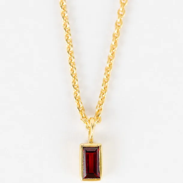 Garnet Gold Necklace