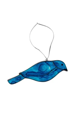 Glass Bluebird Ornament