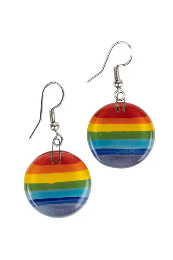Glass Rainbow Earrings