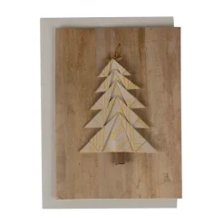 Golden Tree Ornament Card