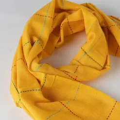 Goldenrod Kantha Stitch Scarf