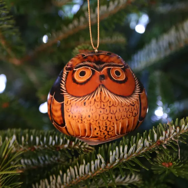 Gourd Owl Ornament