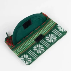 Green Jacquard Coin Purse