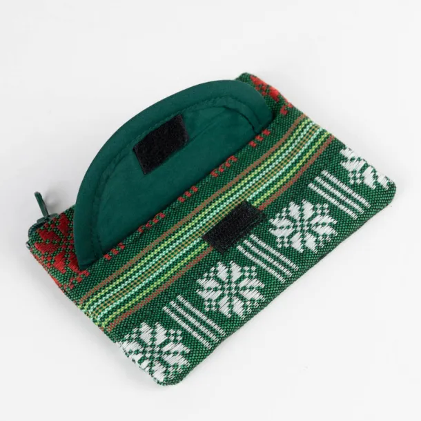 Green Jacquard Coin Purse