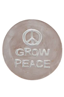 Grow Peace Garden Plaque