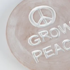 Grow Peace Garden Plaque