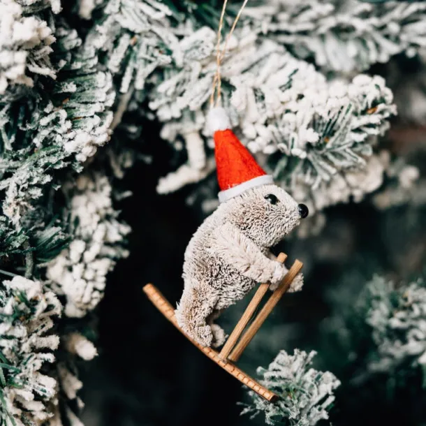 Gus the Ski Bear Ornament