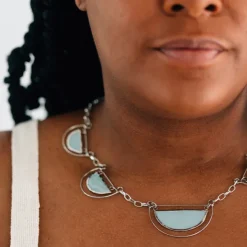 Half Moon Capiz Necklace