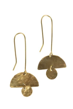 Half-Moon Dangling Earrings