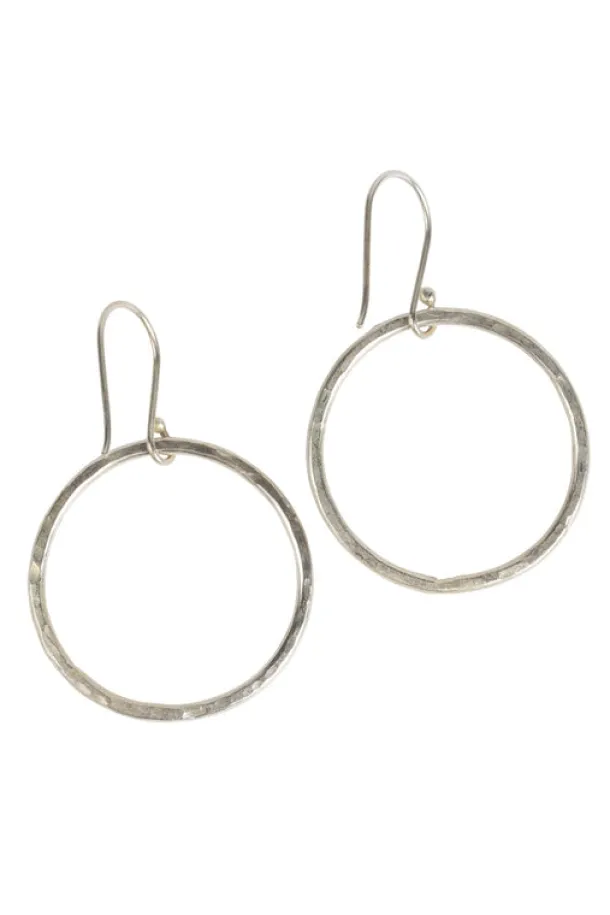 Hammered Ring Earrings