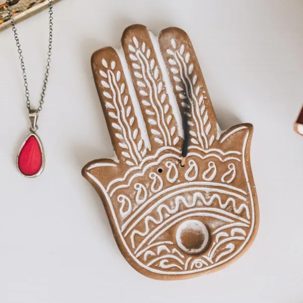Hamsa Incense Holder