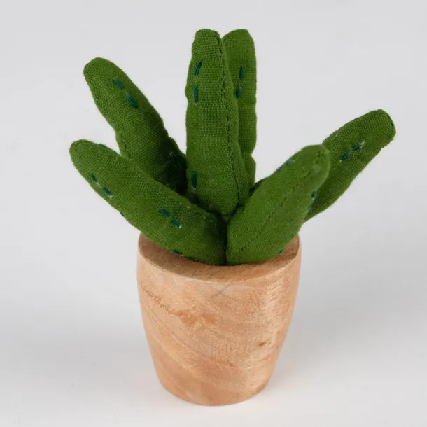 Handmade Mini Cotton Aloe Vera Plant