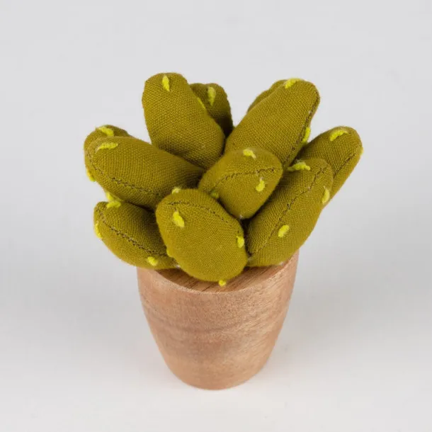 Handmade Mini Cotton Prickly Pear Cactus