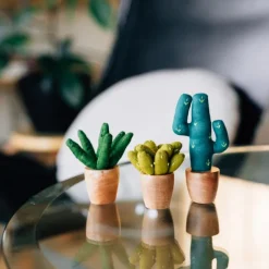 Handmade Mini Cotton Saguaro Cactus