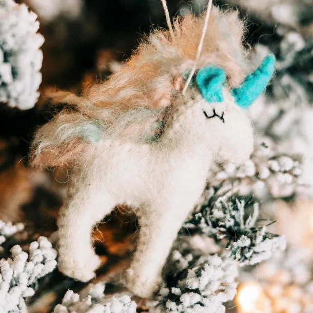Happy Unicorn Ornament