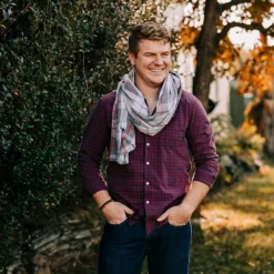 Harbor Plaid Scarf