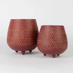 Hattaya Red Terracotta Planter with Feet