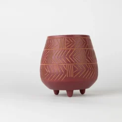 Hattaya Red Terracotta Planter with Feet