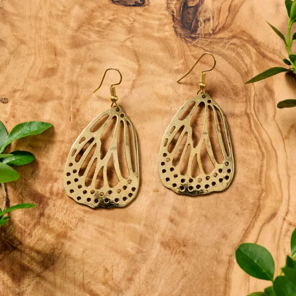 Hava Butterfly Wing Dangle Earrings