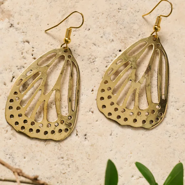 Hava Butterfly Wing Dangle Earrings