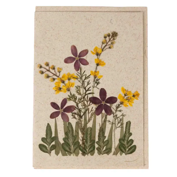 Hello Friend Flowers Greeting Card