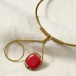 Hiari Asymmetrical Brass Choker