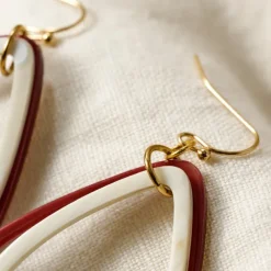Hien Triple Teardrop Earrings