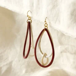 Hien Triple Teardrop Earrings