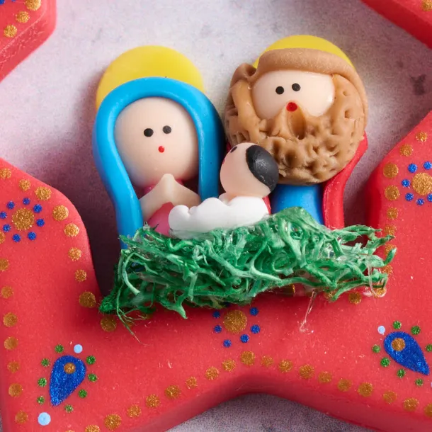 Holy Family Bread Dough Ornament