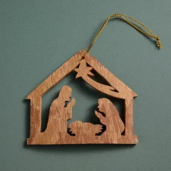Holy Night Cinnamon Bark Ornament