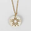 Horn Sand Dollar Pendant Necklace