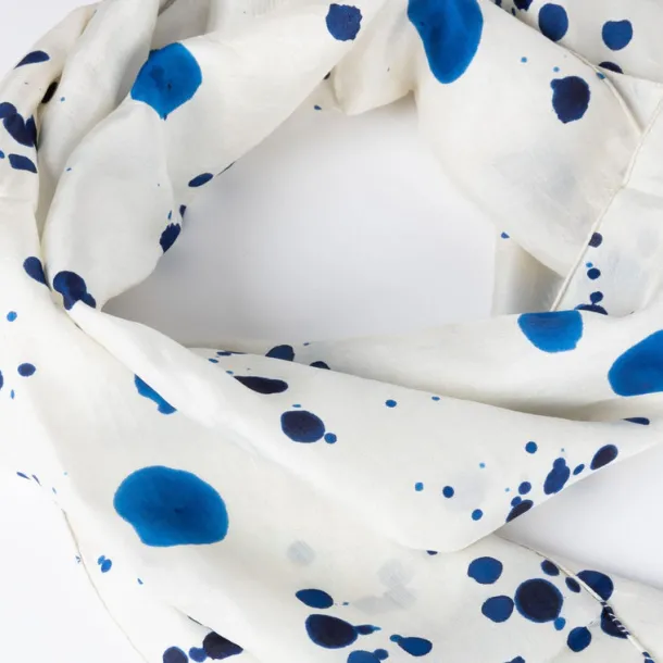 Ink Splatters Silk Scarf