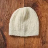 Ivory Wool Knit Hat