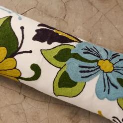 Jangal Embroidered Lumbar Pillow Cover