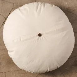 Jatila Hand Embroidered Round Pillow
