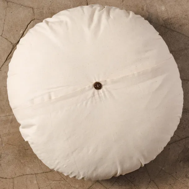 Jatila Hand Embroidered Round Pillow